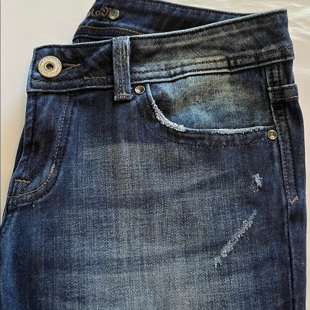 Miss Me Rivet Studded Pockets Low Rise Bootcut Size 28 - Picture 14 of 16
